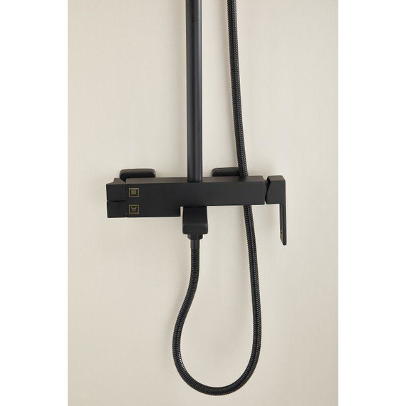 Душевая стойка Belz B24658-7, чёрный матовый фото 11