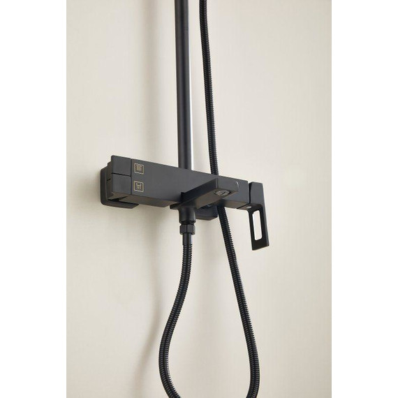 Душевая стойка Belz B24658-7, чёрный матовый фото 16