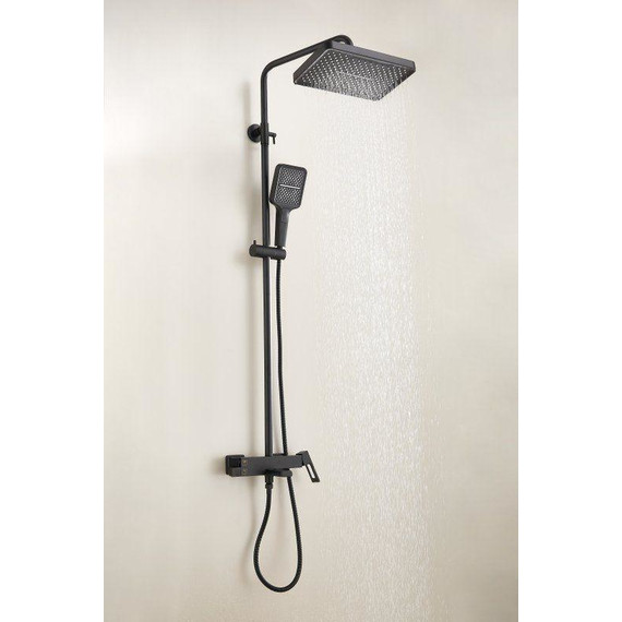 Душевая стойка Belz B24658-7, чёрный матовый фото 7