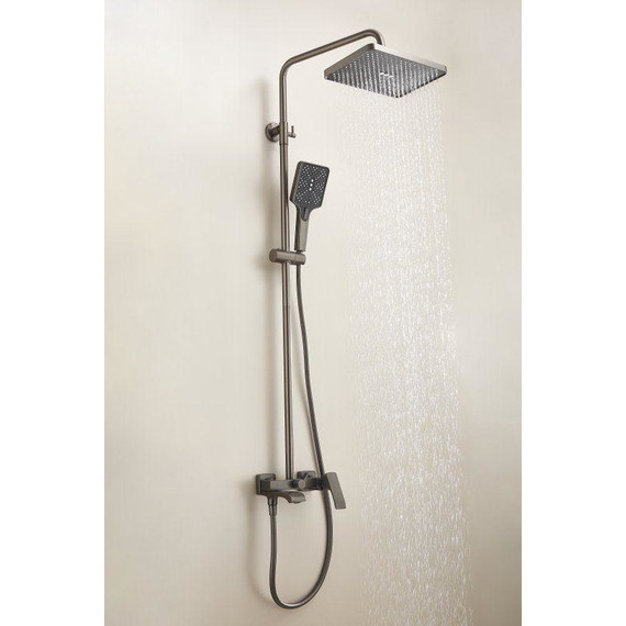 Душевая стойка Belz B24507-3, оружейная сталь фото 4