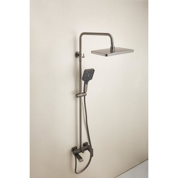 Душевая стойка Belz B24507-3, оружейная сталь фото 5