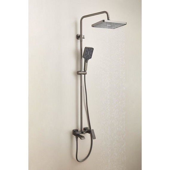 Душевая стойка Belz B24507-3, оружейная сталь фото 6