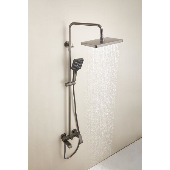 Душевая стойка Belz B24507-3, оружейная сталь фото 30