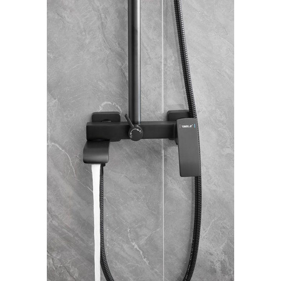 Душевая стойка Belz B24507-7, чёрный фото 13