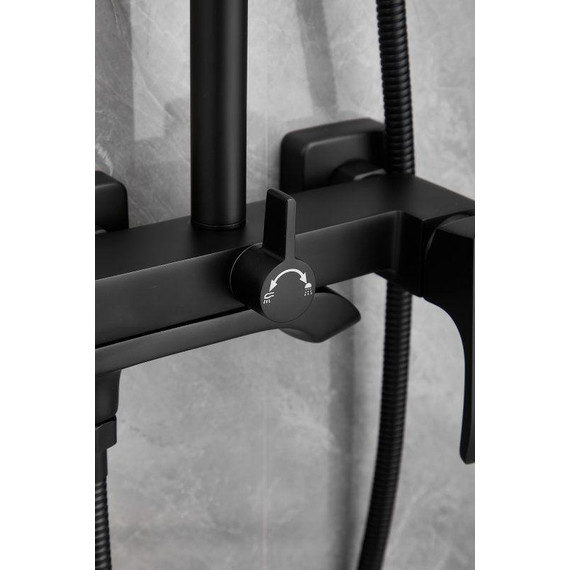 Душевая стойка Belz B24507-7, чёрный фото 24