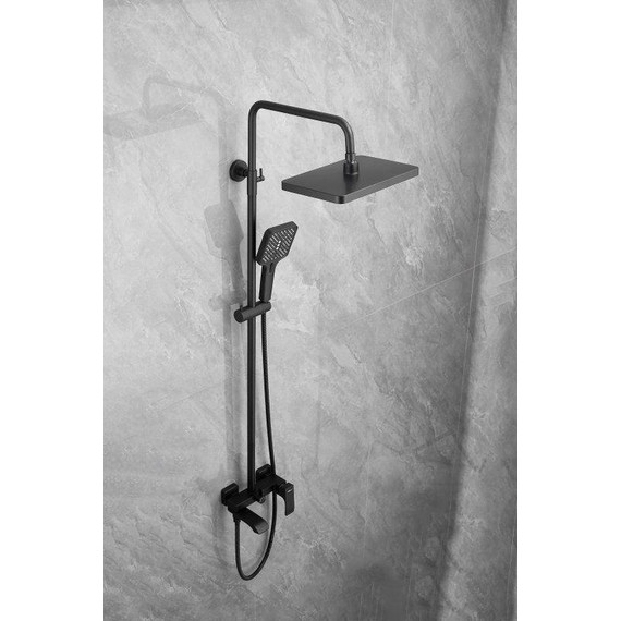 Душевая стойка Belz B24507-7, чёрный фото 2