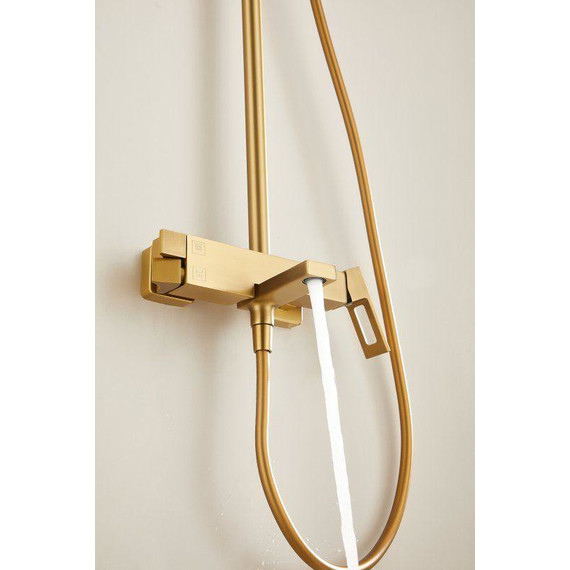 Душевая стойка Belz B24658-5, золото матовое фото 24