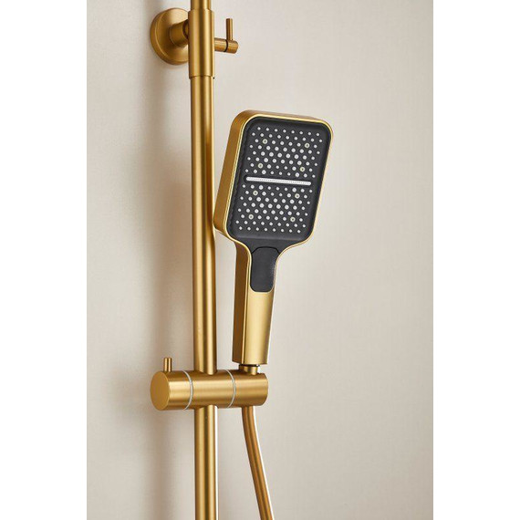 Душевая стойка Belz B24658-5, золото матовое фото 56