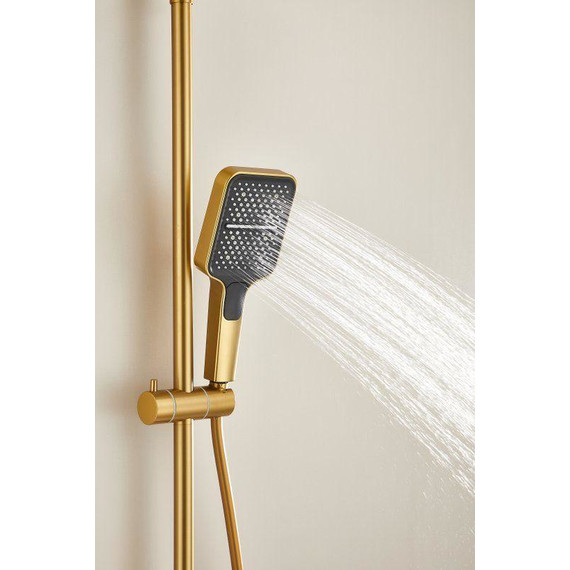 Душевая стойка Belz B24658-5, золото матовое фото 30