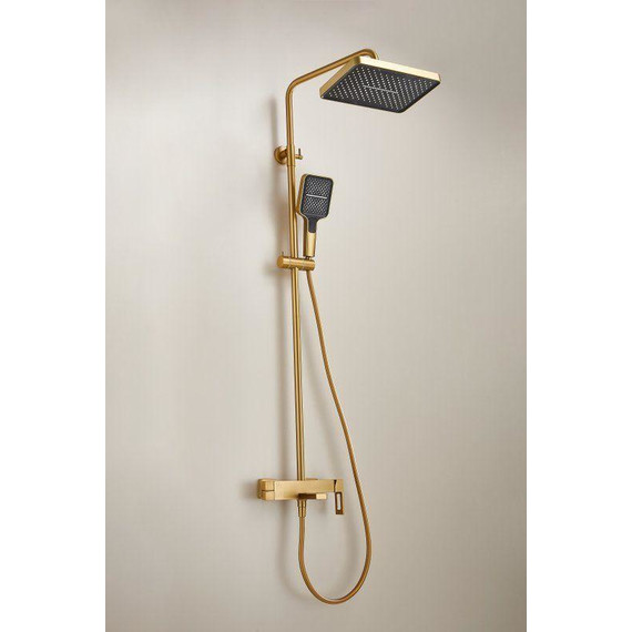 Душевая стойка Belz B24658-5, золото матовое фото 6