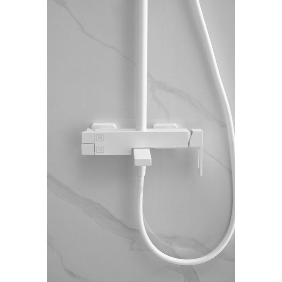 Душевая стойка Belz B24658-8, белый матовый фото 15