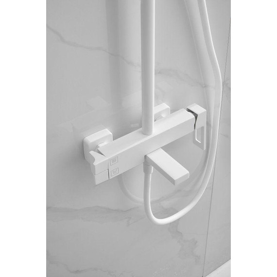 Душевая стойка Belz B24658-8, белый матовый фото 53