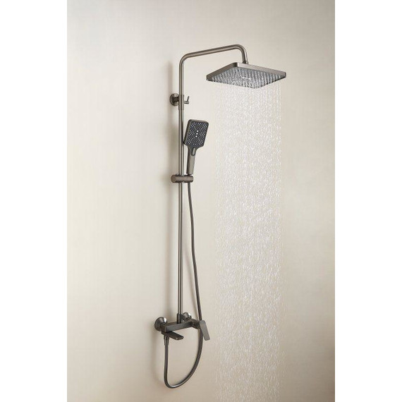 Душевая стойка Belz B24715-3, оружейная сталь фото 2