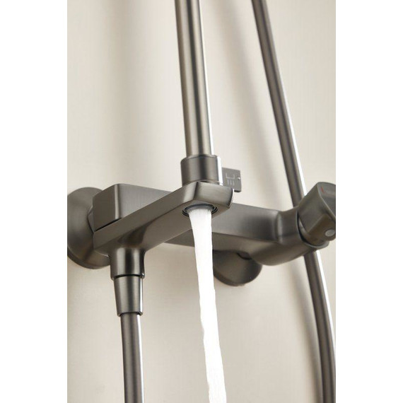 Душевая стойка Belz B24715-3, оружейная сталь фото 10