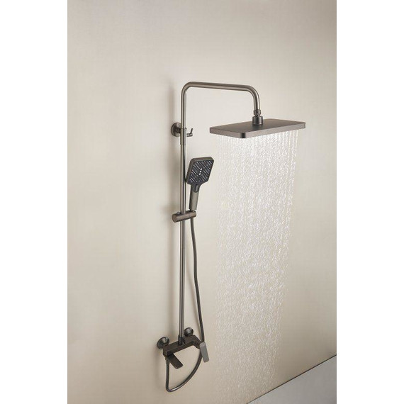 Душевая стойка Belz B24715-3, оружейная сталь фото 9