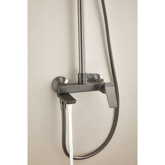 Душевая стойка Belz B24715-3, оружейная сталь фото 11