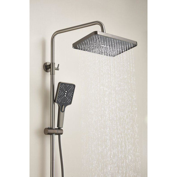 Душевая стойка Belz B24715-3, оружейная сталь фото 13