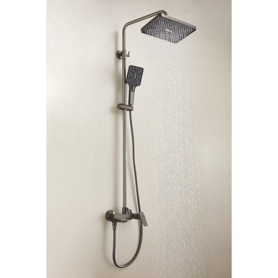 Душевая стойка Belz B24715-3, оружейная сталь фото 3