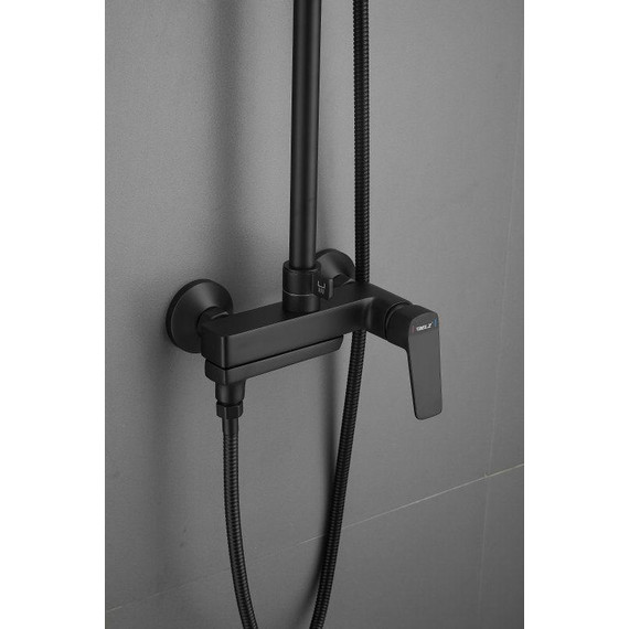 Душевая стойка Belz B24715-7, чёрный матовый фото 16