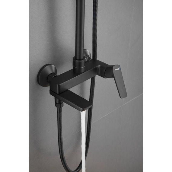 Душевая стойка Belz B24715-7, чёрный матовый фото 13