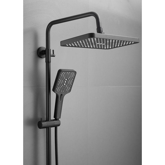 Душевая стойка Belz B24715-7, чёрный матовый фото 8