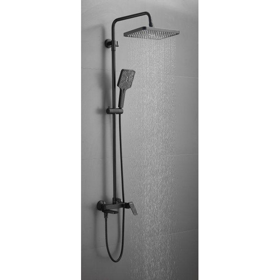 Душевая стойка Belz B24715-7, чёрный матовый фото 5