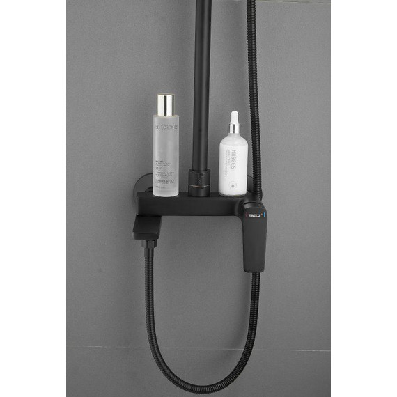 Душевая стойка Belz B24715-7, чёрный матовый фото 25