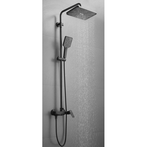 Душевая стойка Belz B24715-7, чёрный матовый фото 7