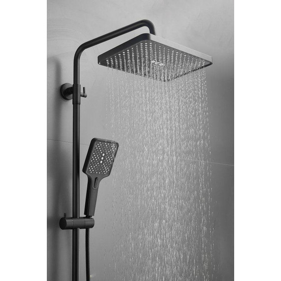 Душевая стойка Belz B24715-7, чёрный матовый фото 3