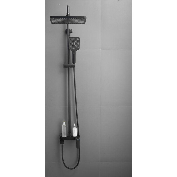 Душевая стойка Belz B24715-7, чёрный матовый фото 2