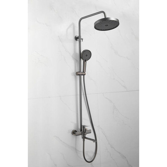 Душевая стойка Belz B24812-3, оружейная сталь фото 5