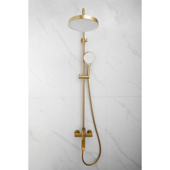 Душевая стойка Belz B24812-5, золото брашированное фото 11