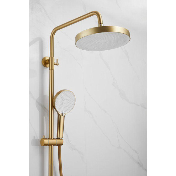 Душевая стойка Belz B24812-5, золото брашированное фото 8