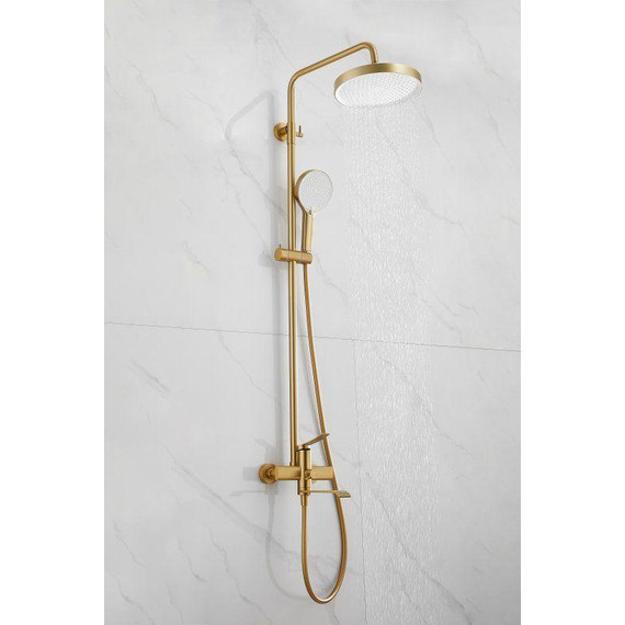 Душевая стойка Belz B24812-5, золото брашированное фото 5