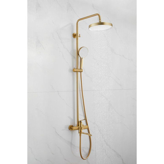 Душевая стойка Belz B24812-5, золото брашированное фото 6