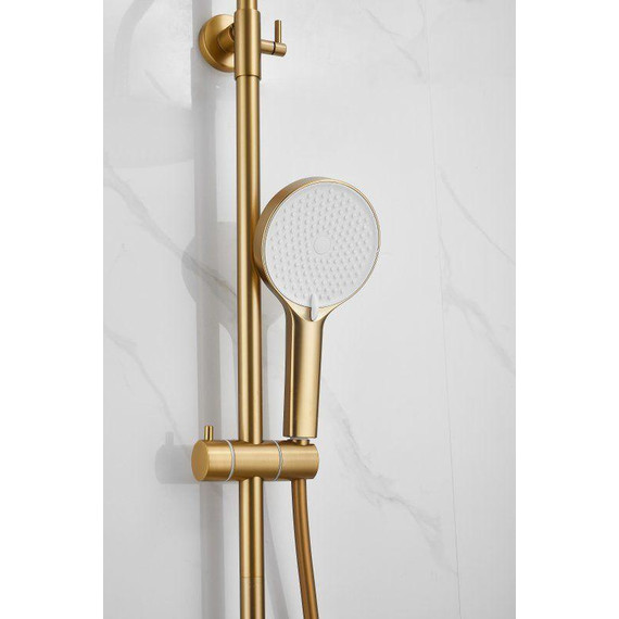 Душевая стойка Belz B24812-5, золото брашированное фото 44