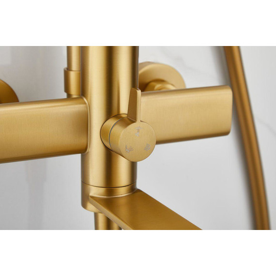 Душевая стойка Belz B24812-5, золото брашированное фото 45