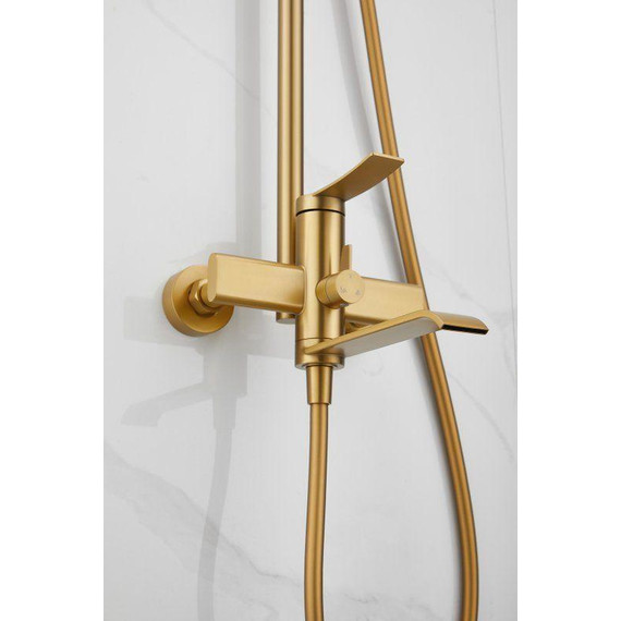 Душевая стойка Belz B24812-5, золото брашированное фото 46