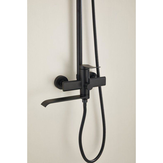 Душевая стойка Belz B24812-7, чёрный матовый фото 5