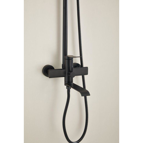 Душевая стойка Belz B24812-7, чёрный матовый фото 9