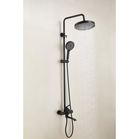 Душевая стойка Belz B24812-7, чёрный матовый фото 11