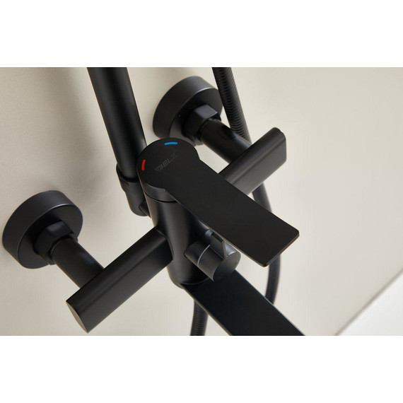 Душевая стойка Belz B24812-7, чёрный матовый фото 4