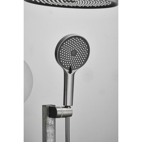 Душевая система для ванны Belz B80713-3, оружейная сталь - 6 Душевая система для ванны Belz B80713-3, оружейная сталь фото 6
