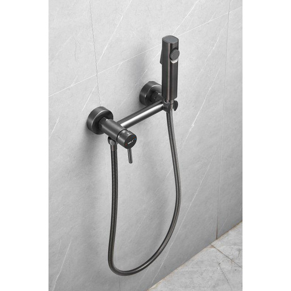 Набор для гигиенического душа Belz B55803-3, оружейная сталь -  Набор для гигиенического душа Belz B55803-3, оружейная сталь фото