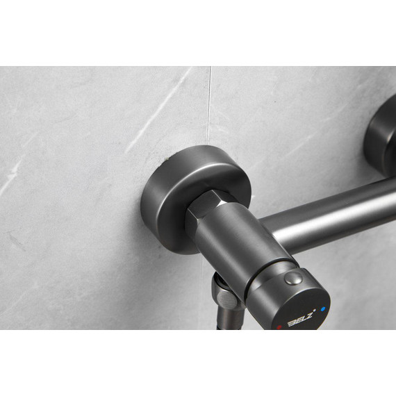 Набор для гигиенического душа Belz B55803-3, оружейная сталь - 10 Набор для гигиенического душа Belz B55803-3, оружейная сталь фото 10