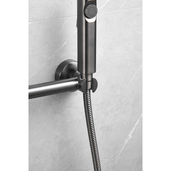 Набор для гигиенического душа Belz B55803-3, оружейная сталь - 18 Набор для гигиенического душа Belz B55803-3, оружейная сталь фото 18