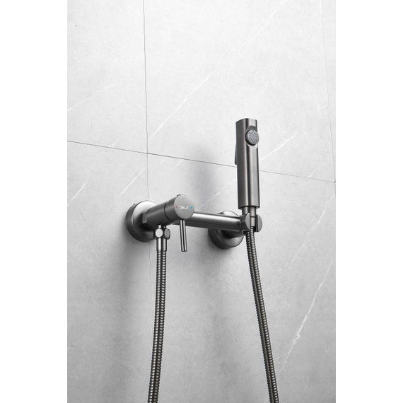 Набор для гигиенического душа Belz B55803-3, оружейная сталь - 7 Набор для гигиенического душа Belz B55803-3, оружейная сталь фото 7