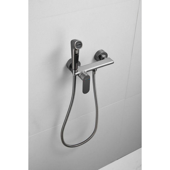 Набор для гигиенического душа Belz B55645-3, оружейная сталь - 5 Набор для гигиенического душа Belz B55645-3, оружейная сталь фото 5