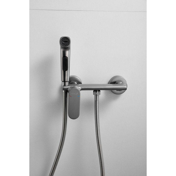 Набор для гигиенического душа Belz B55645-3, оружейная сталь - 6 Набор для гигиенического душа Belz B55645-3, оружейная сталь фото 6