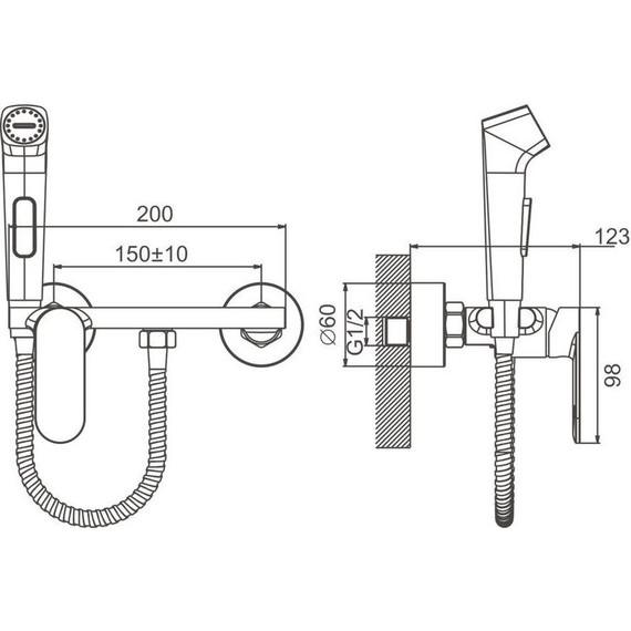 Набор для гигиенического душа Belz B55645 - 27 Набор для гигиенического душа Belz B55645 фото 27